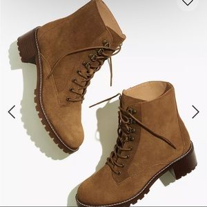 the Julien Lace-up Lugsole Boot in Suede